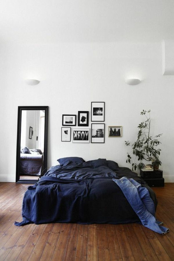 idei de design interior podele-din-lemn în dormitor