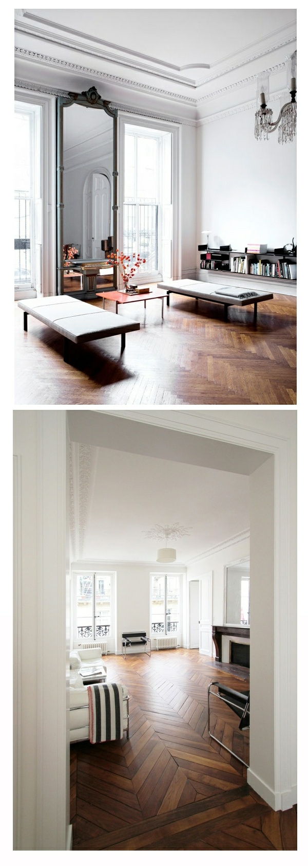 Interiørdesign ideer gulv fra trevirke stue