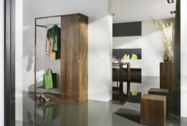 Interior Design Ideas-hall mobiliário do cabideiro de madeira