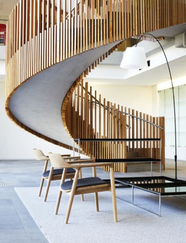Interior de design idei spirală scara cu-un design original
