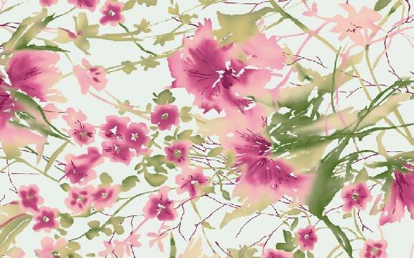 Secesia - ozdoby-šablóny-kvetinovo-ružovo-zelené-veľmi-ponuka
