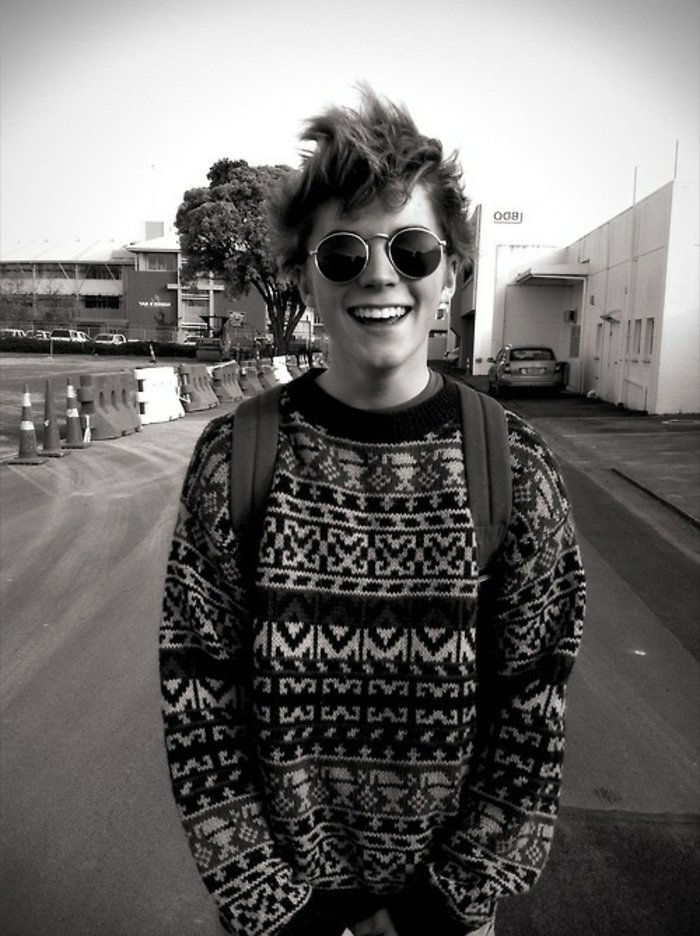 Boy pulover nahrbtnik Nerd očala-hipster-style