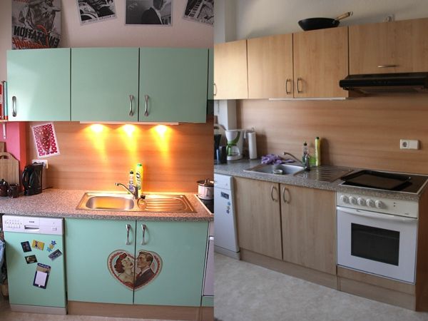 Kjøkkenskap-lim-mønster-med-mint-farge
