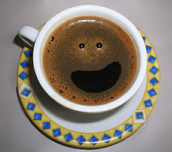 Kawa piękny obraz Smiley zrobić yourself-