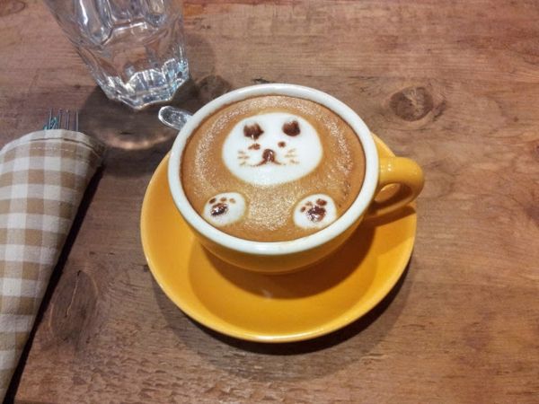 Cat Coffee ładnie obraz pomysł