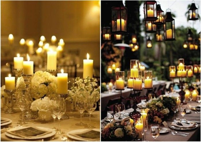 tabela velas decoração e dois grandes idéias