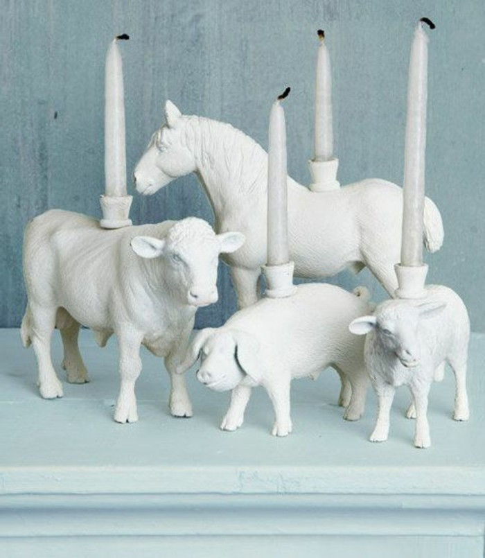 Svečnik Tinker keramične figurice živali