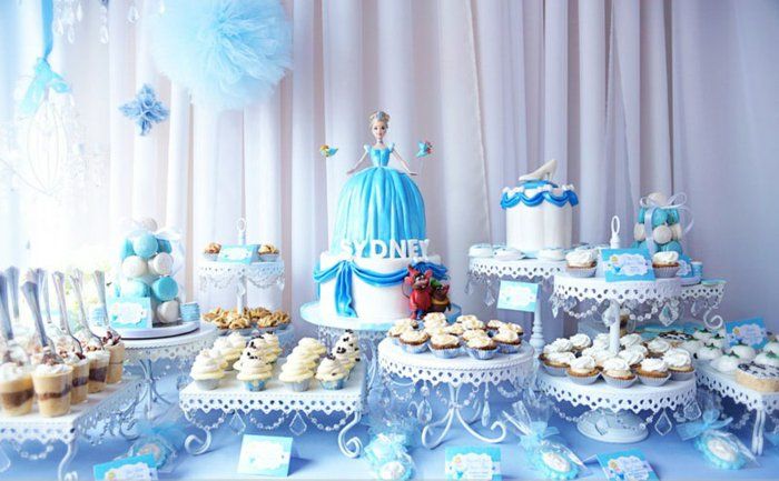 Bambini Festa di compleanno per le ragazze Cinderella tema