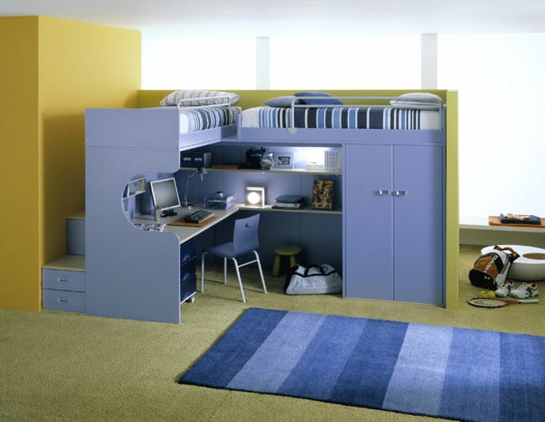 Detská poschodová-interiér-nápady-for-the-detská poschodová posteľ