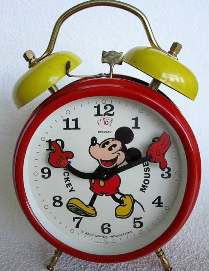 Caçoa o Mickey Mouse relógio engraçado-alarme