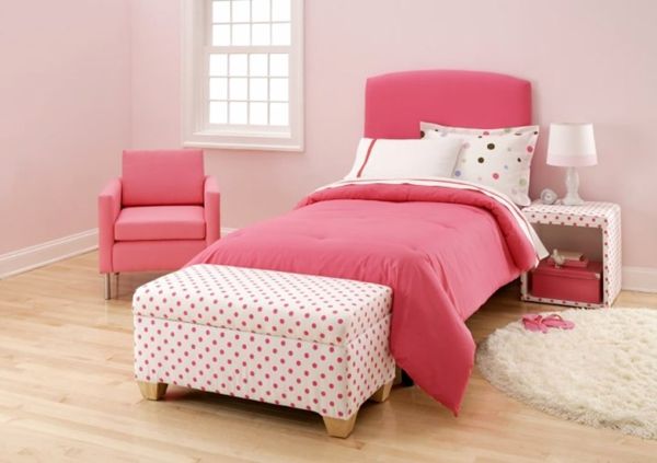 Detské ružové spálne