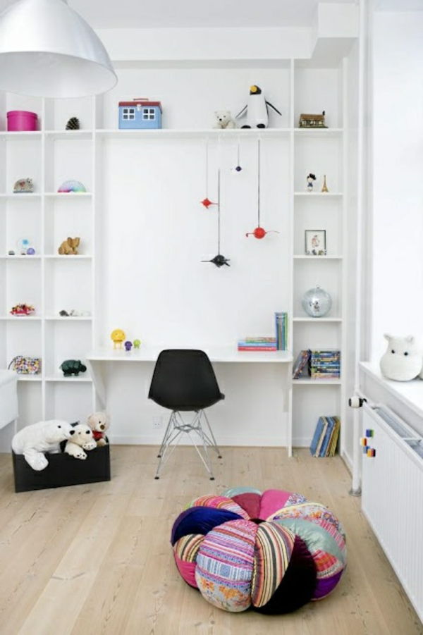 Nursery boekenplank op-wit ontwerp ideeën