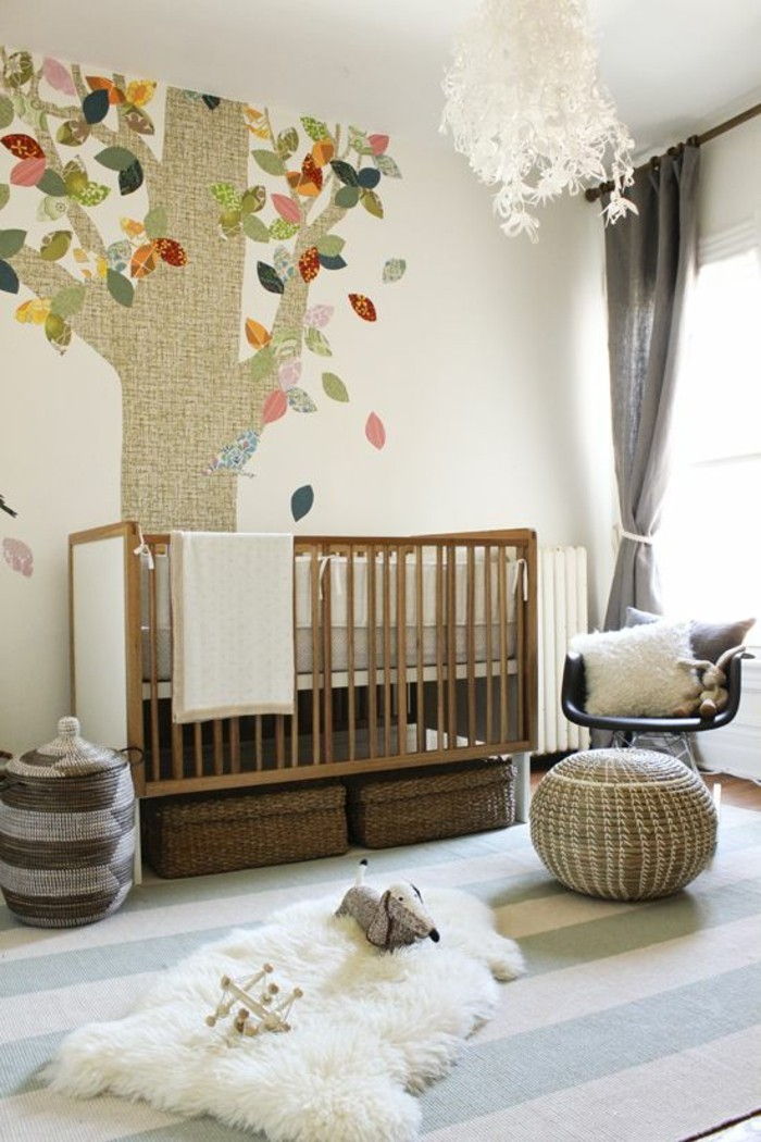 Materská farebné tapety-Creative-wallpaper-vzor strom