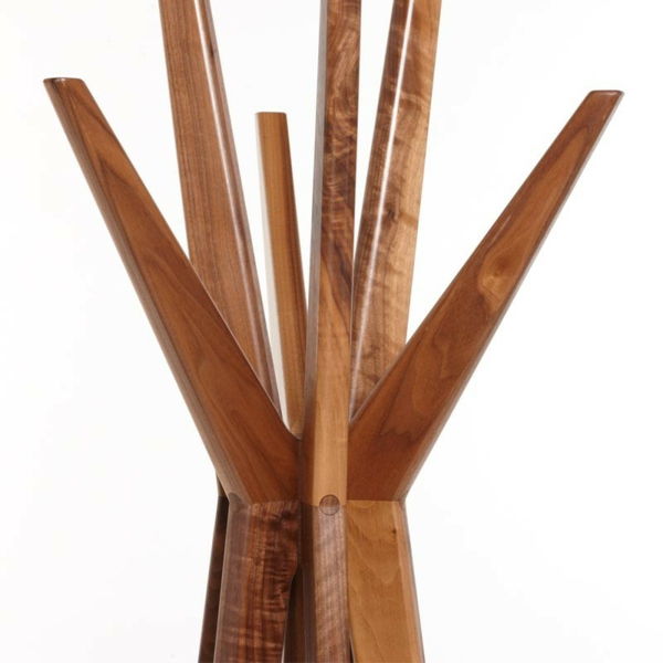Kläder rack Wood effektiva modeller-by-the-Flur--
