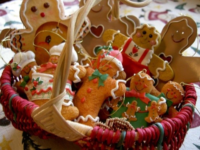 Korg med cookies-för-jul
