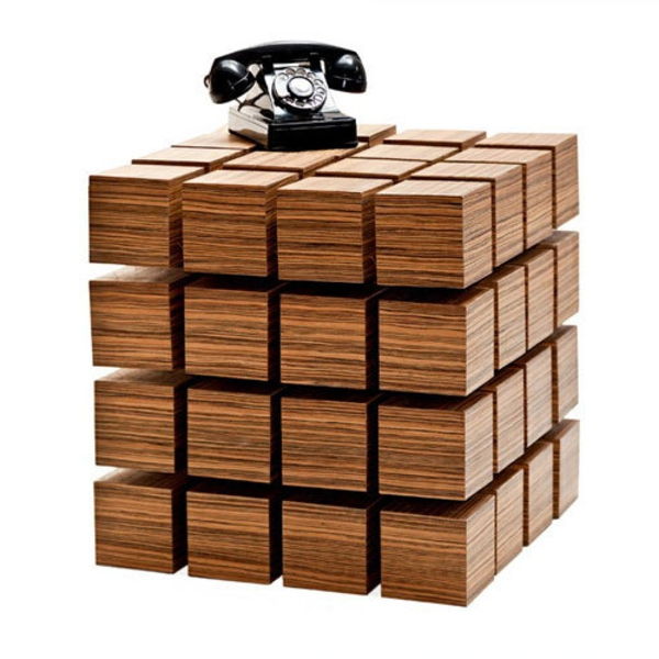 Cub-din-lemn-masă de proiectare idee neu-