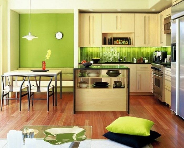 kjøkken-in-grønn-a-flashy-avgjørelse