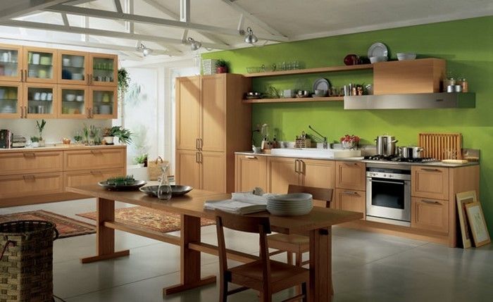 kjøkken-in-grønn-en-cool-utstyr