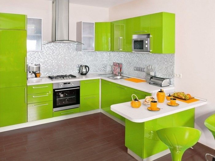 kjøkken-in-grønn-a-moderne-enhet