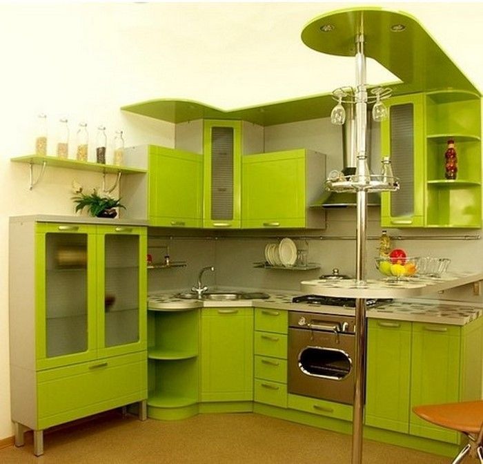 kjøkken-in-grønn-a-oppsiktsvekkende enhet