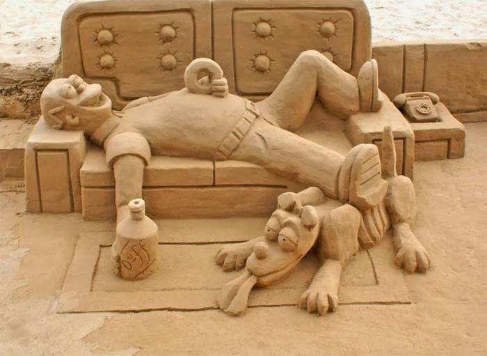 Art skulptur fra sand Modern Art