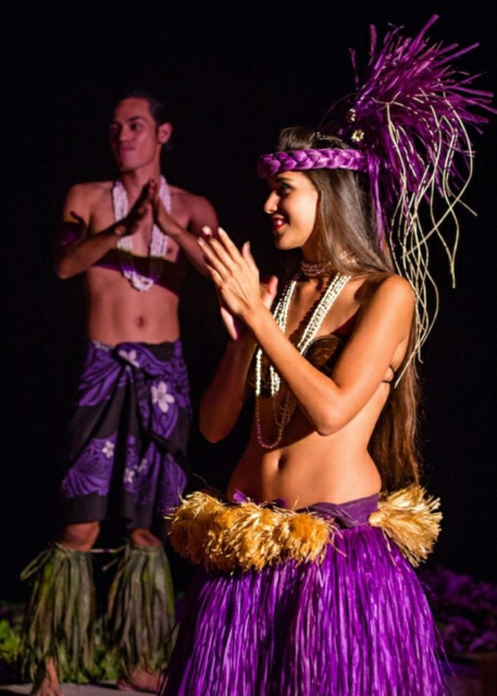 Lahaina Maui Adası Hawaii dansçı