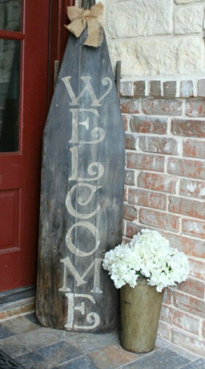 Villa Deco Door surfe Velkommen Bucket blomster