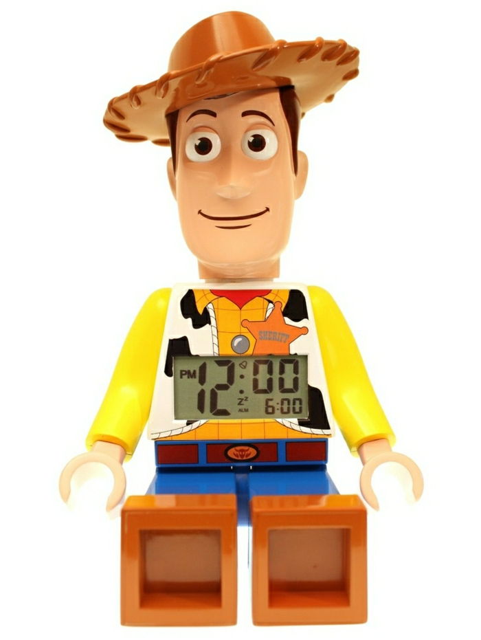 alarme crianças Lego relógio digital despertador criança-young-Toy Story Woody o cowboy