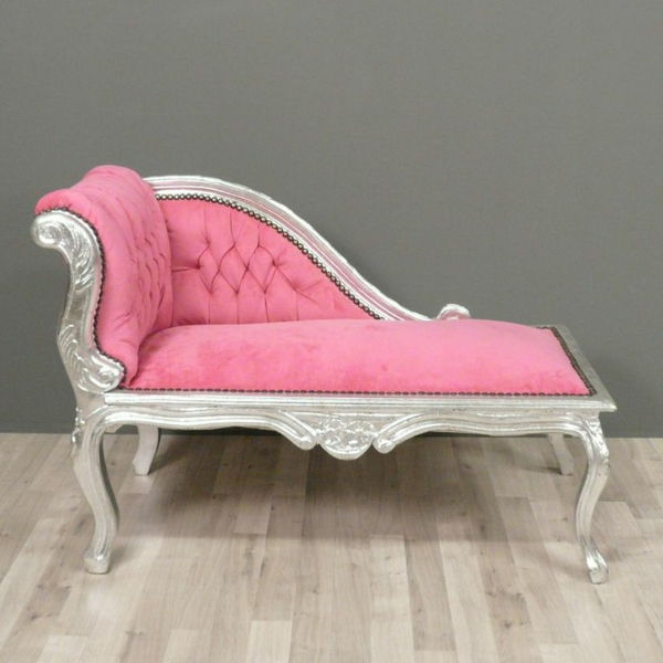 Longchair stoličky spálne v ružovej