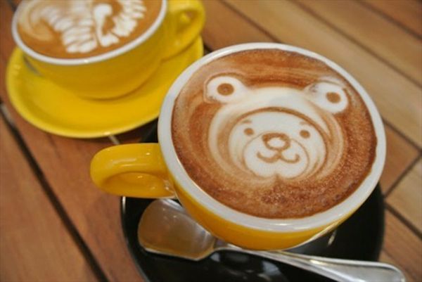 Roligt kaffe tapeter bear-idéer