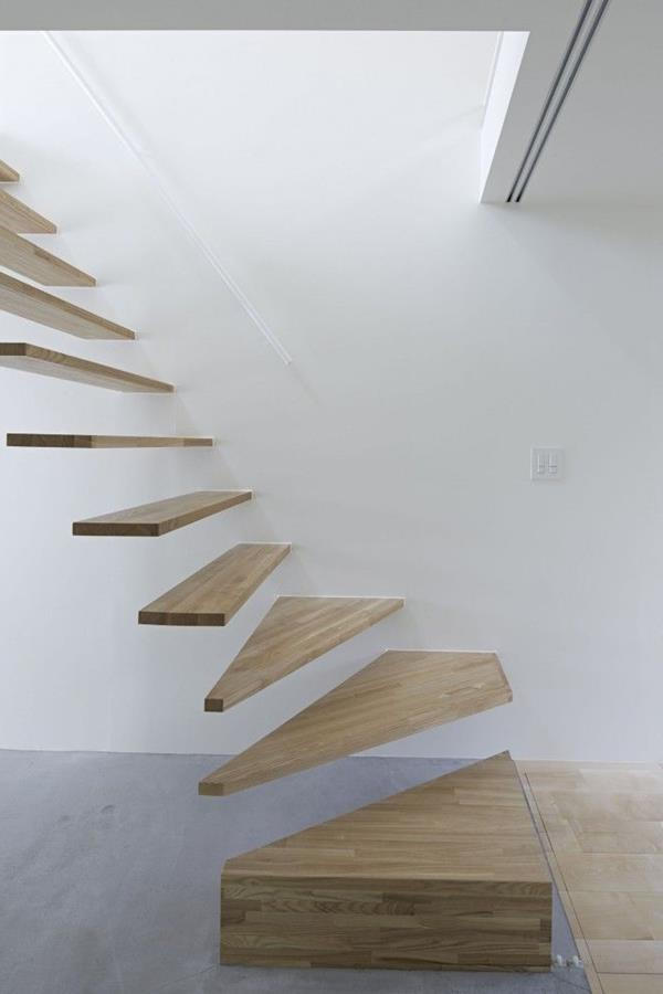 Luksusinteriørdesign ideer fascinerende innvendig trapp - frittstående