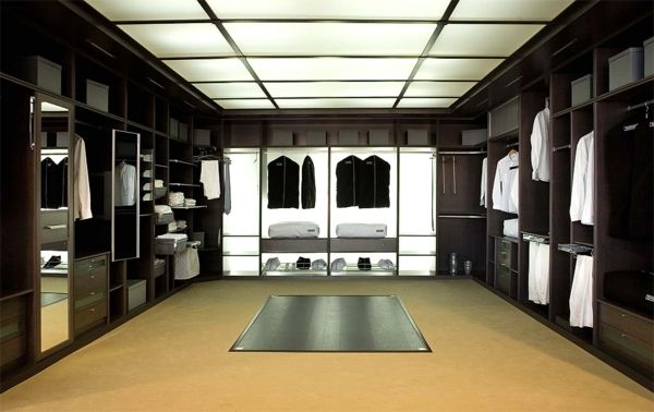 Luxe walk-in-closet-voor-heren luxe inloopkast