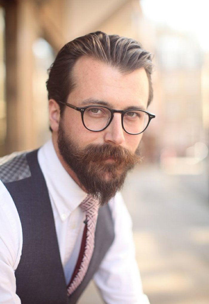 Man nerd-bril-menswear-stijl elegantie