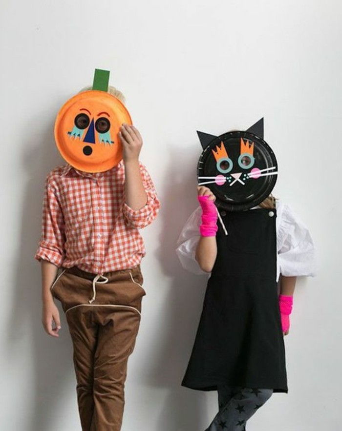 Maschera Tinker-con-bambini-nero-cat