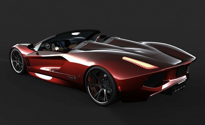 Mobil yeni araba yarışı transtar hançer-a-dream-in-kırmızı