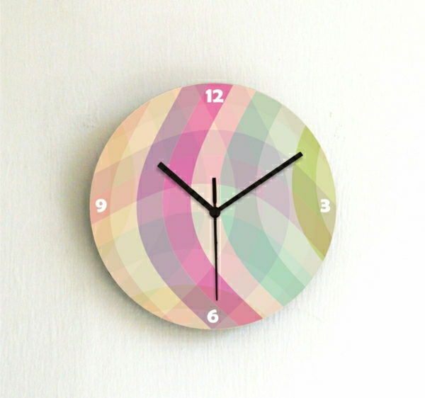 Šiuolaikinės Sieninis laikrodis-su-super-gražus dizaino-su gražių-spalvų