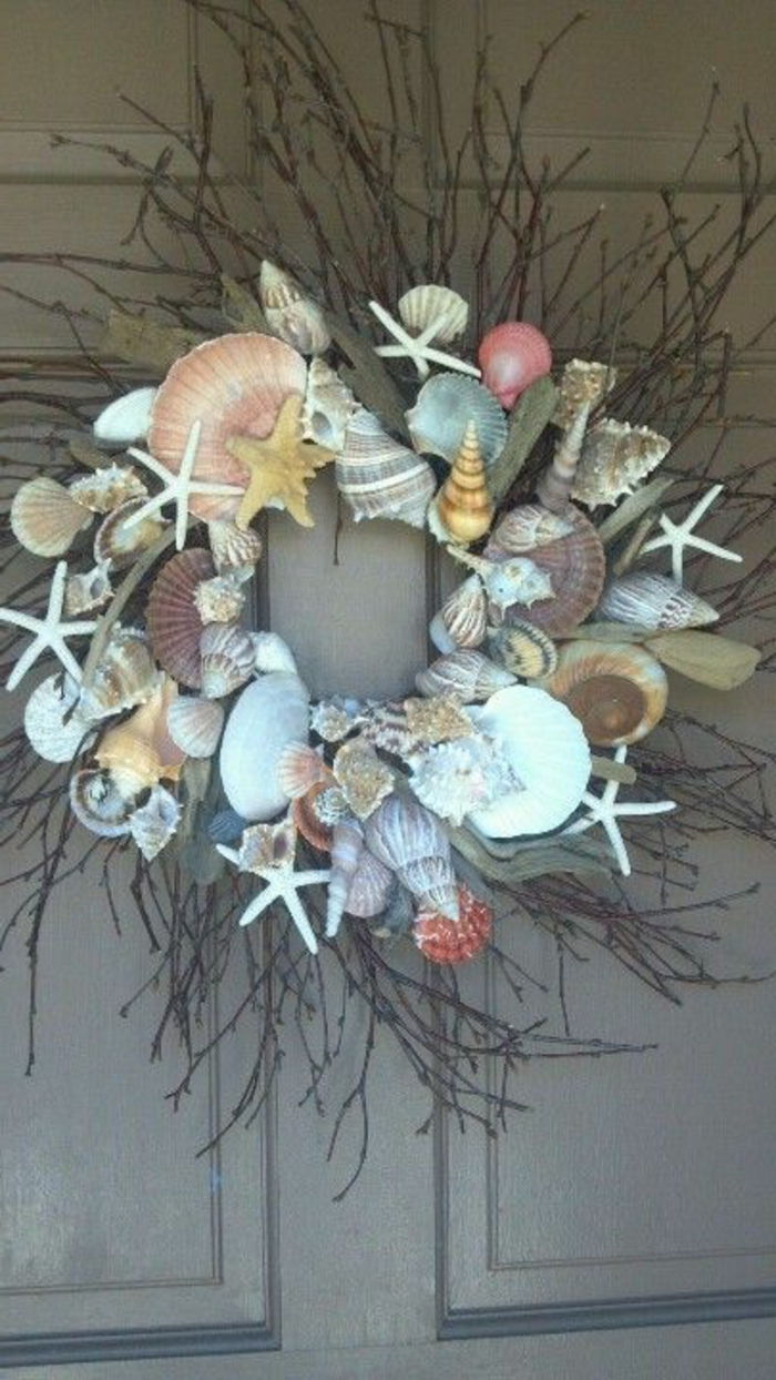 Shells Deco Wreath sjøstjerner skjell