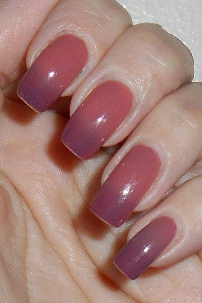Nails-dva odtenka barve lak za nohte telesa vijolična