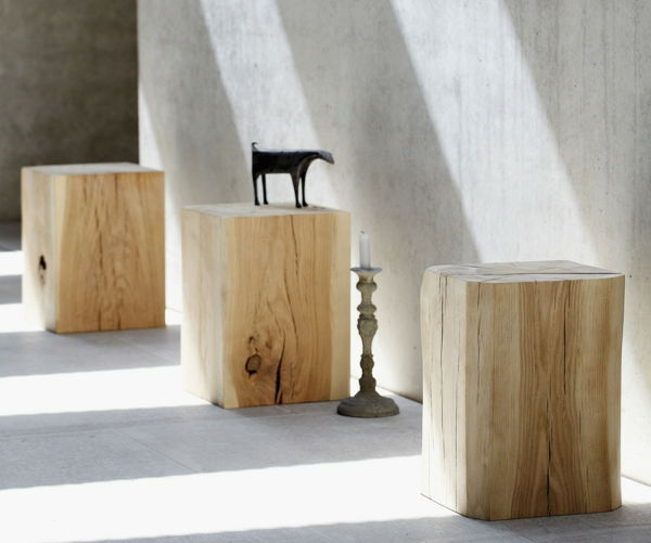 Nightstands-v obliki-a-kocke prvotne zasnove bloka lesa blatu mizo