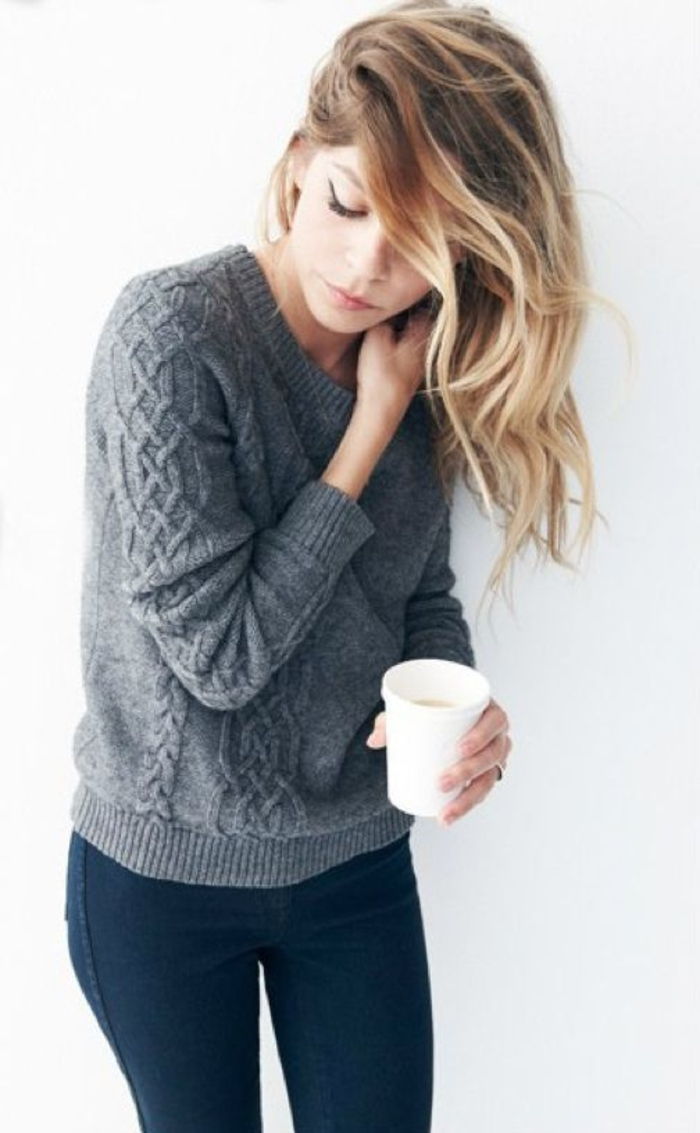 Norvegiană pulover-negru-femei