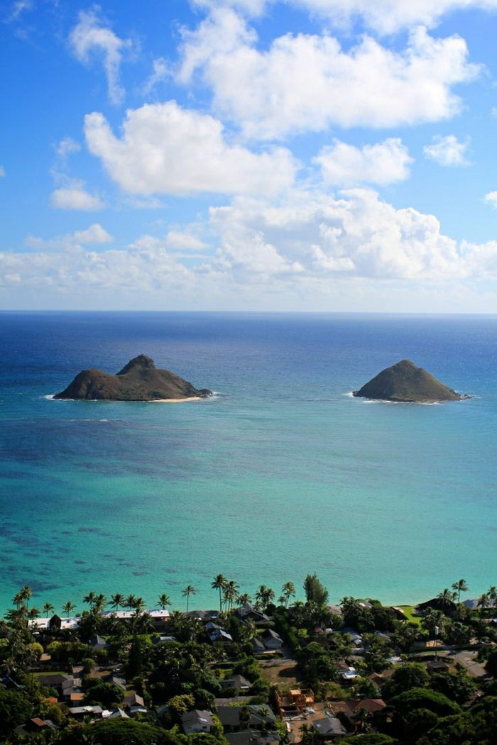 Oahu Adası Hawaii tatili exotically muhteşem turkuaz su Sahil Villaları