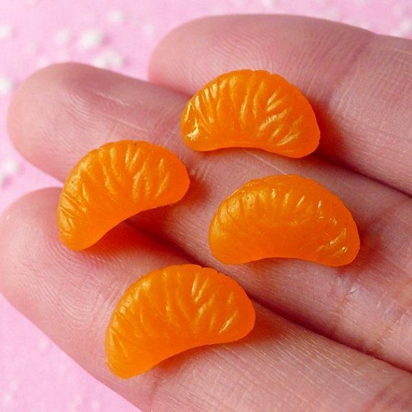 Vaisiai Deko Tangerine-realistiškas vaisių