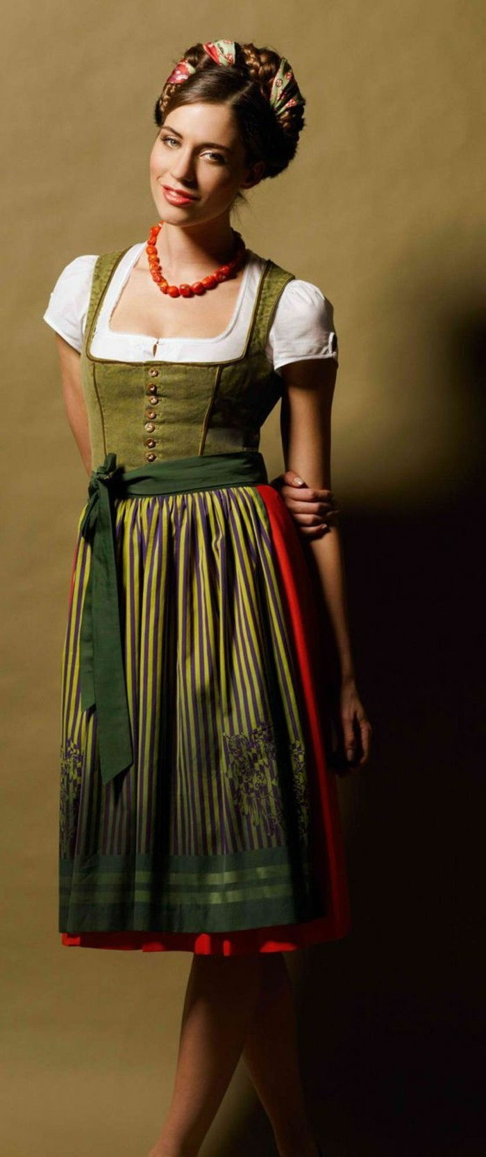 Oktoberfest Oblečenie dámske-in-zelená farba