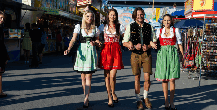 Bayanlar ve Baylar için Oktoberfest moda