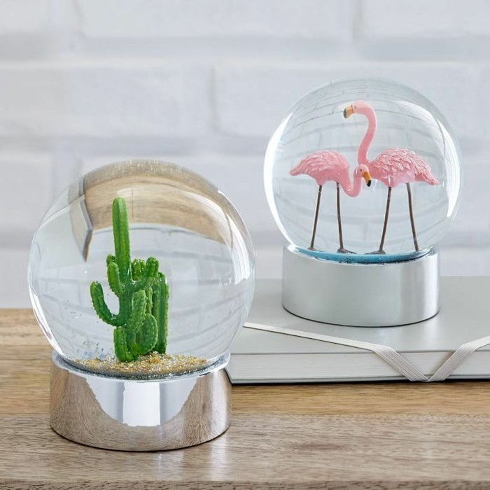 bola de presentes de vidro original com Cactus