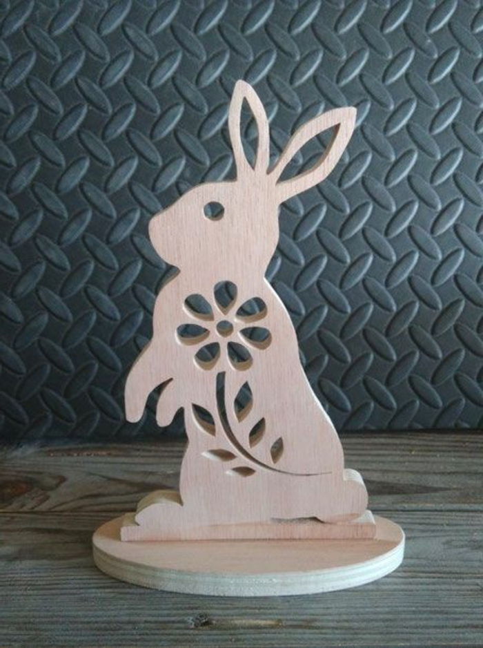 Obiecte decorative Easter Bunny de Paști din lemn