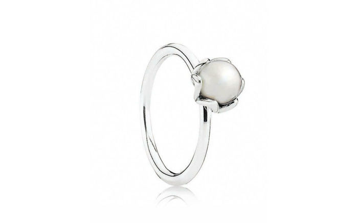 Pandora bijuterii de argint Pearl inel simplu și elegant