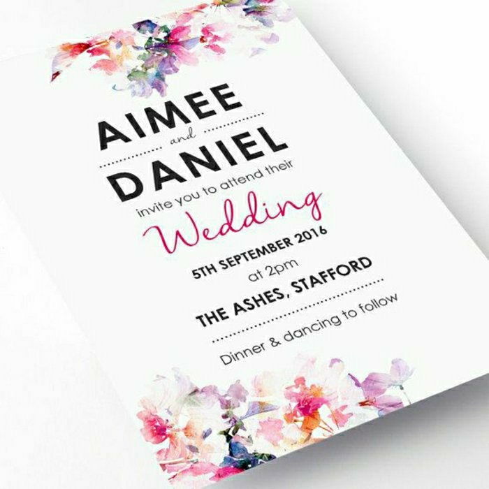 Papir-invitasjon-wedding-romantisk-design vakre Flash-nyanser-enkel design