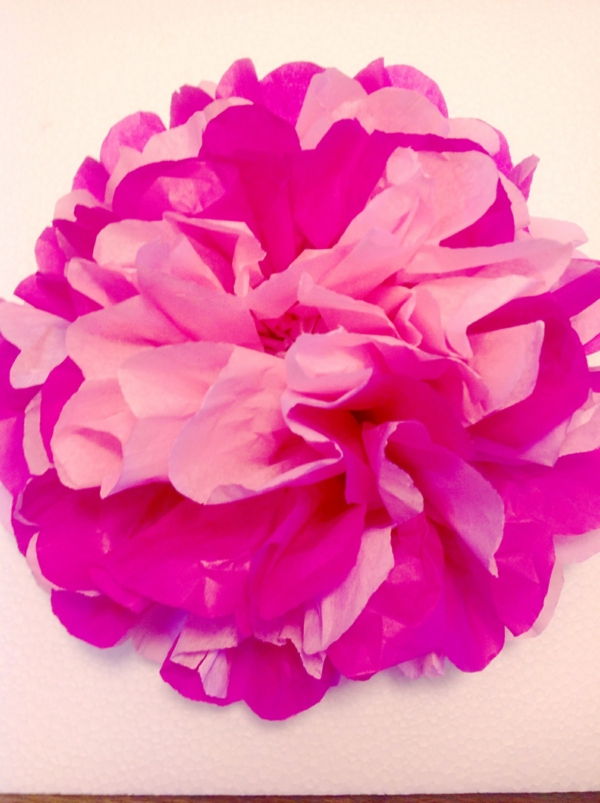 Paper flower-in-Zyklamenfarbe-storlek