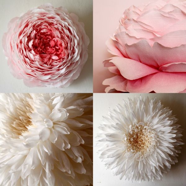 Popierinės gėlės pastelinėmis spalvomis-pakeistas